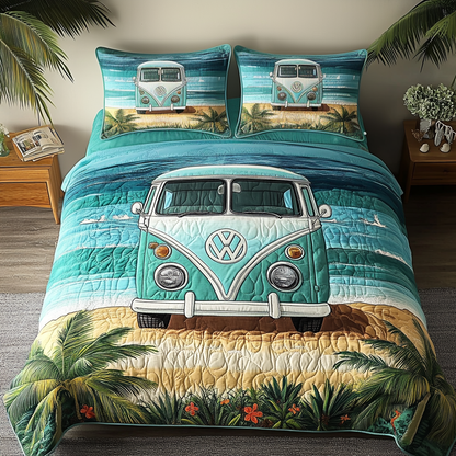Dream Vibes 3-Piece Quilted Bedding Set NCU0NVH439