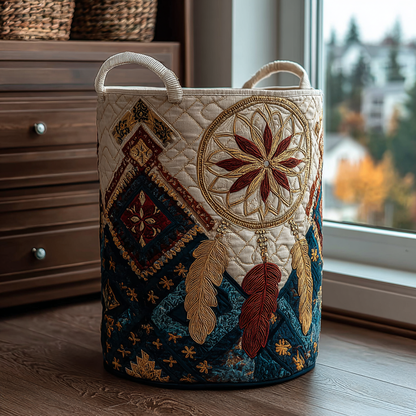 Dreamcatcher Bloom Quilted Laundry Basket NCU0DDK1397