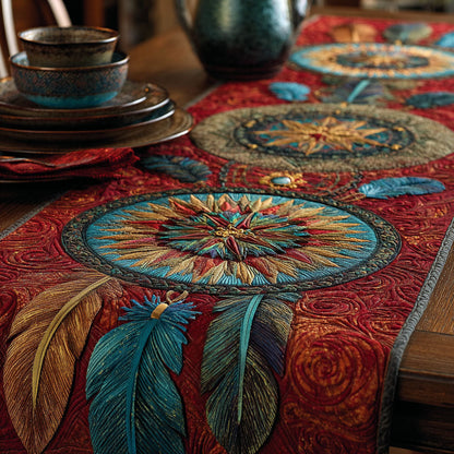 Dreamcatcher Bloom Quilted Table Runner NCU0DDK2271