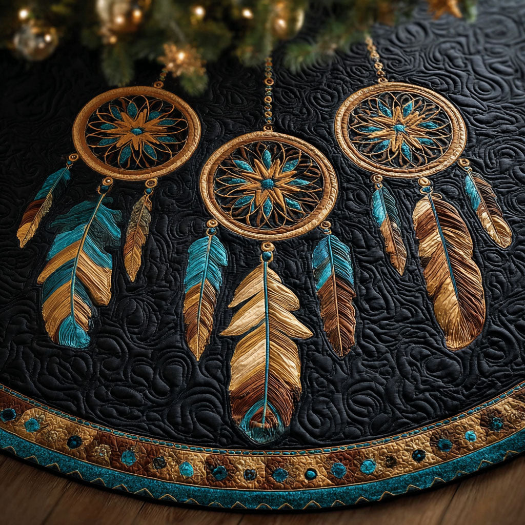 Dreamcatcher Echo Christmas Quilted Tree Skirt NCU0DDK2053