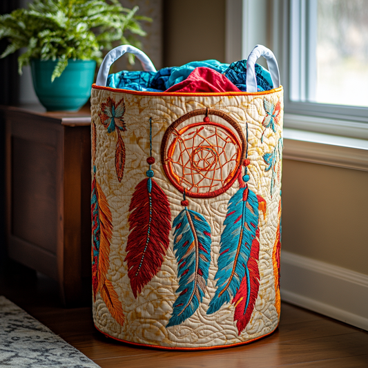 Dreamcatcher Echo Quilted Laundry Basket NCU0DDK1395
