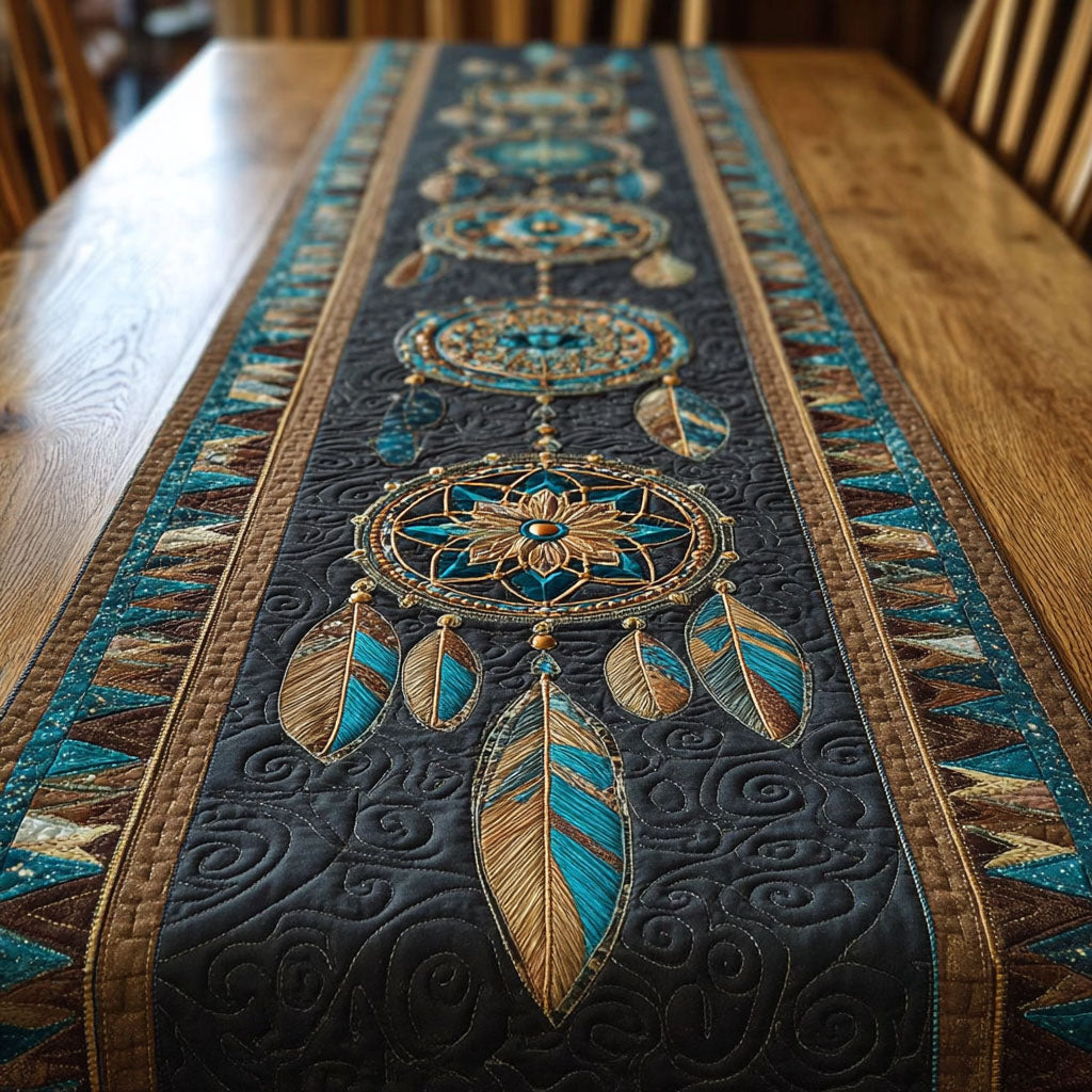 Dreamcatcher Echo Quilted Table Runner NCU0DDK2269