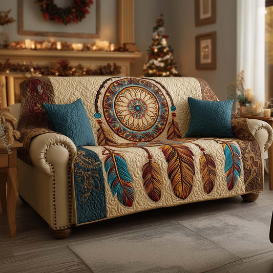 Dreamcatcher Harmony Quilted Sofa Cover NCU0NNL227