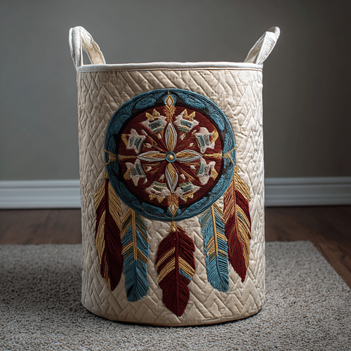 Dreamcatcher Path Quilted Laundry Basket NCU0DDK1396