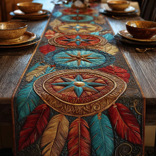 Dreamcatcher Spirit Quilted Table Runner NCU0DDK2272