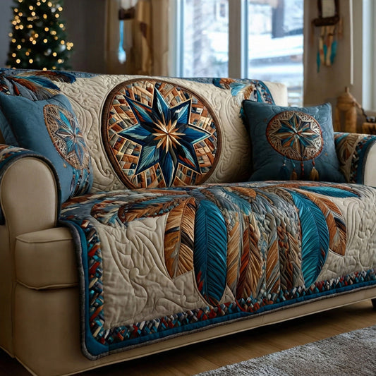 Dreamcatcher Star Quilted Sofa Cover NCU0LDH296