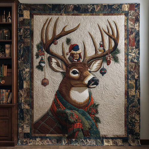 Dreaming Antlers Quilted Blanket NCU0PTT1967