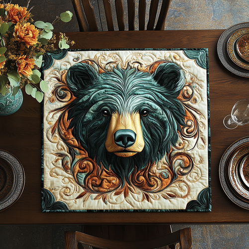 Dreaming Bear Quilted Table Topper NCU0DDK690