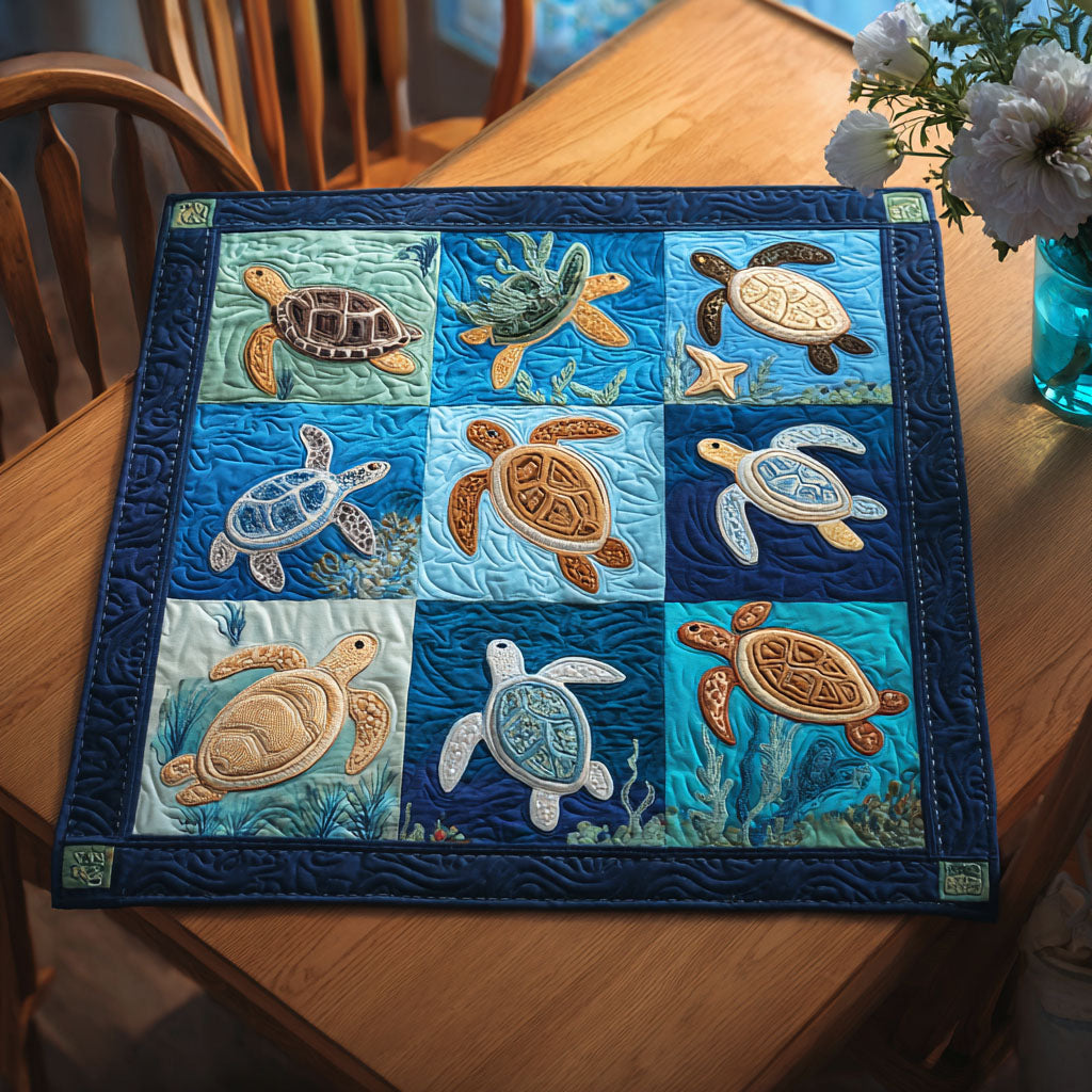 Dreaming Shell Quilted Table Topper NCU0PTT681