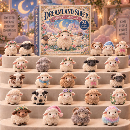 CHRISTMAS KICKOFF 40% OFF - Dreamland Sheep Advent Calendar 2026 - 24-Day Festive Countdown, Acrylic Charms Blind Box - Gift For Sheep Lovers AC0TM358
