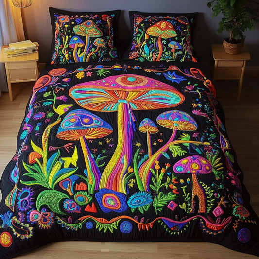 Dreamscape Glow 3-Piece Quilted Bedding Set NCU0NT2252