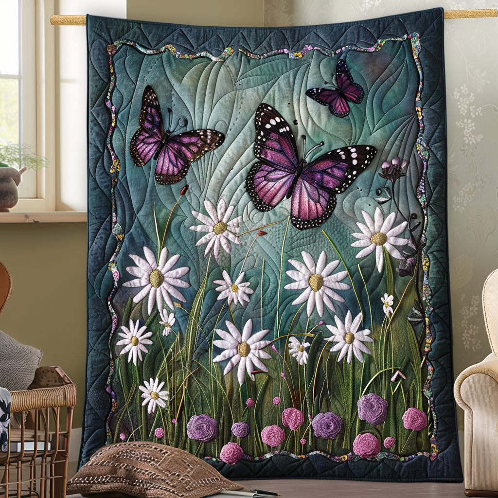 Dreamy Butterflies Quilted Blanket NCU0VL016