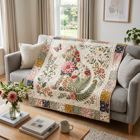 Dreamy Cats Quilted Blanket NCU0NTD1922