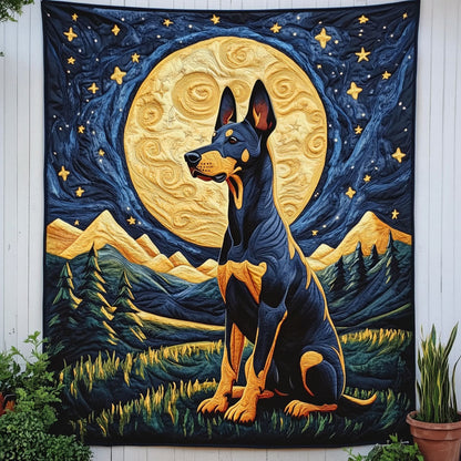 Dreamy Doberman Quilted Blanket NCU0NNT816
