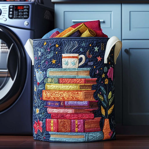 Dreamy Pages Quilted Laundry Basket NCU0NNT1122