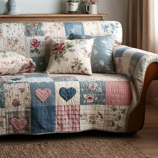 Dreamy Patch Quilted Sofa Cover NCU0NNT2710
