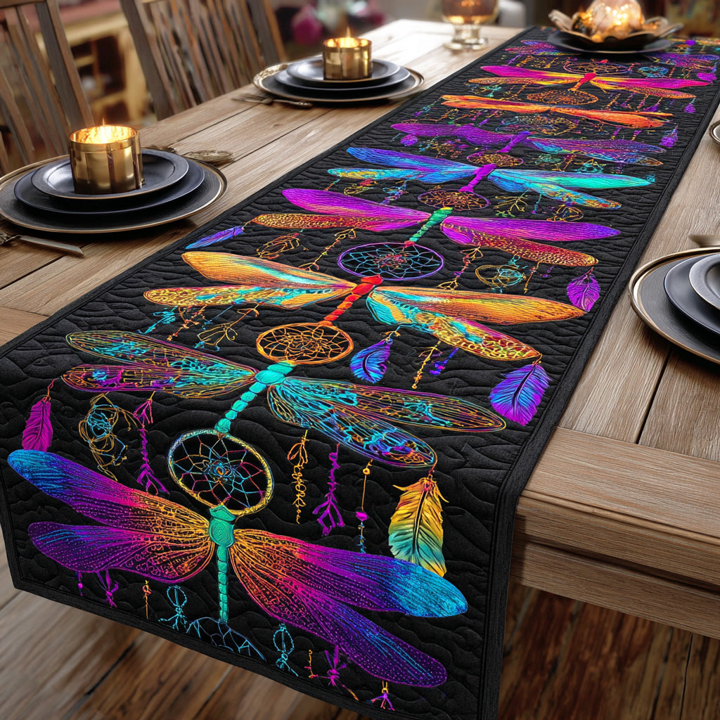 Dreamy Pond Light Quilted Table Runner NCU0NTD818