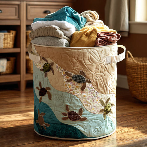 Drift Realm Quilted Laundry Basket NCU0NTV191