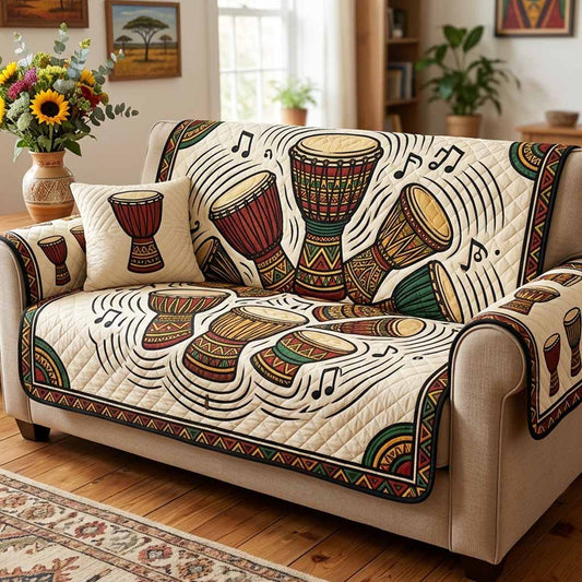 Drum Spirit Quilted Sofa Cover NCU0NXD1842
