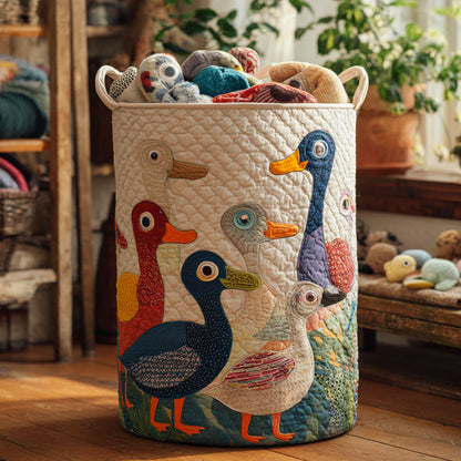 Ducky Days Quilted Laundry Basket NCU0PTT867