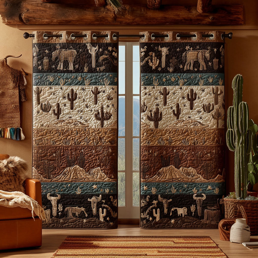 Dust and Stone Quilted Curtains NCU0PTT2716