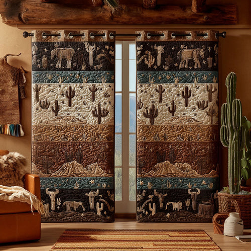 Dust and Stone Quilted Curtains NCU0PTT2716