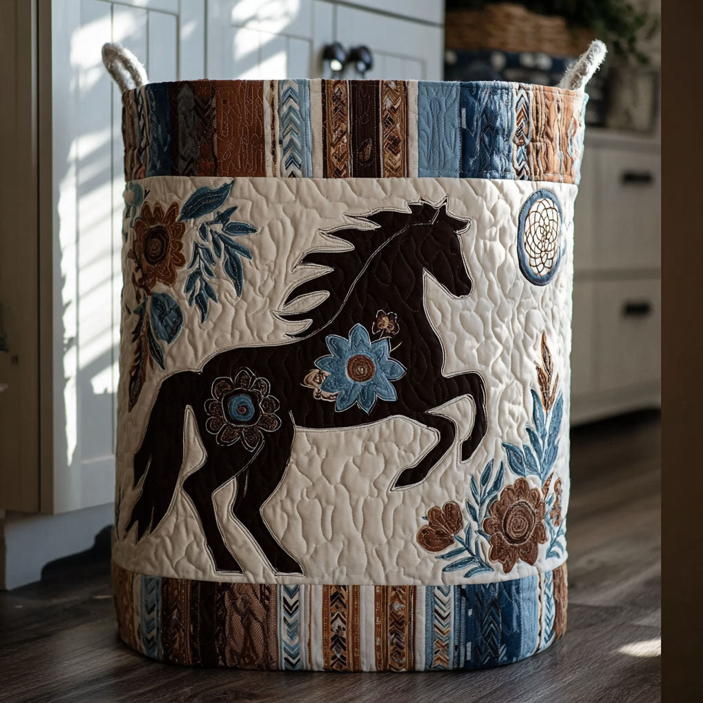 Dusty Horizon Run Quilted Laundry Basket NCU0PTT2735