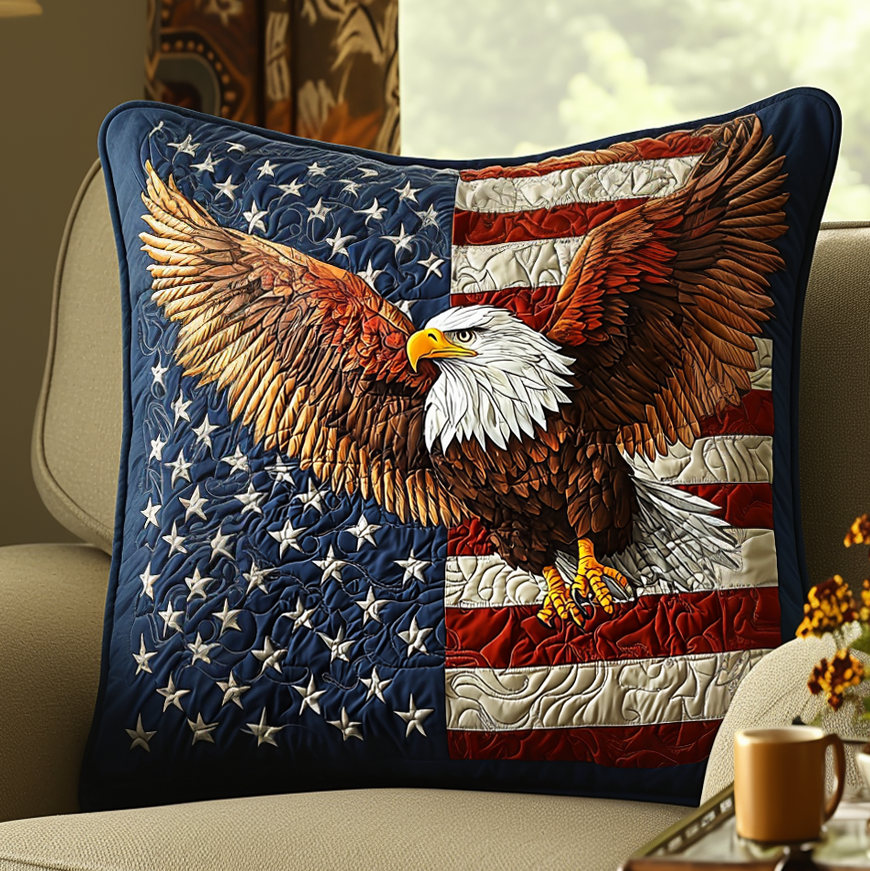 Eagle Soar Quilted Pillow Case NCU0DV541