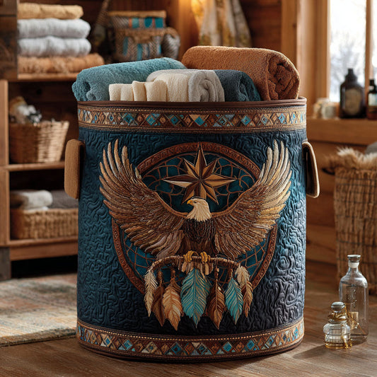 Eagle Dreams Quilted Laundry Basket NCU0NTV525
