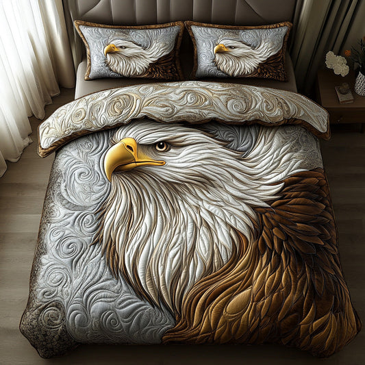 Eagle Glory 3-Piece Quilted Bedding Set NCU0DV508