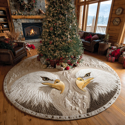 Eagle Haven Christmas Quilted Tree Skirt NCU0DV1474