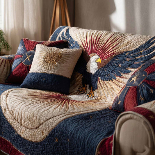 Eagle Majesty Quilted Sofa Cover NCU0NXD1562