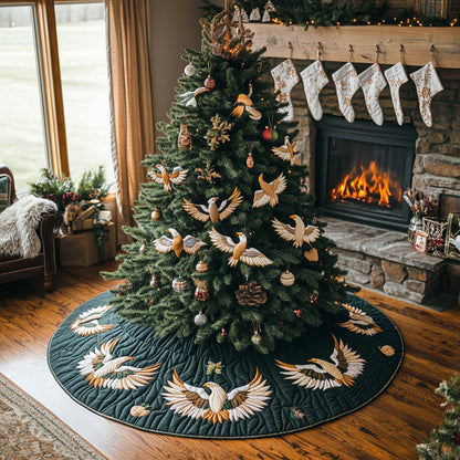 Eagle Spirit Christmas Quilted Tree Skirt NCU0DV1470