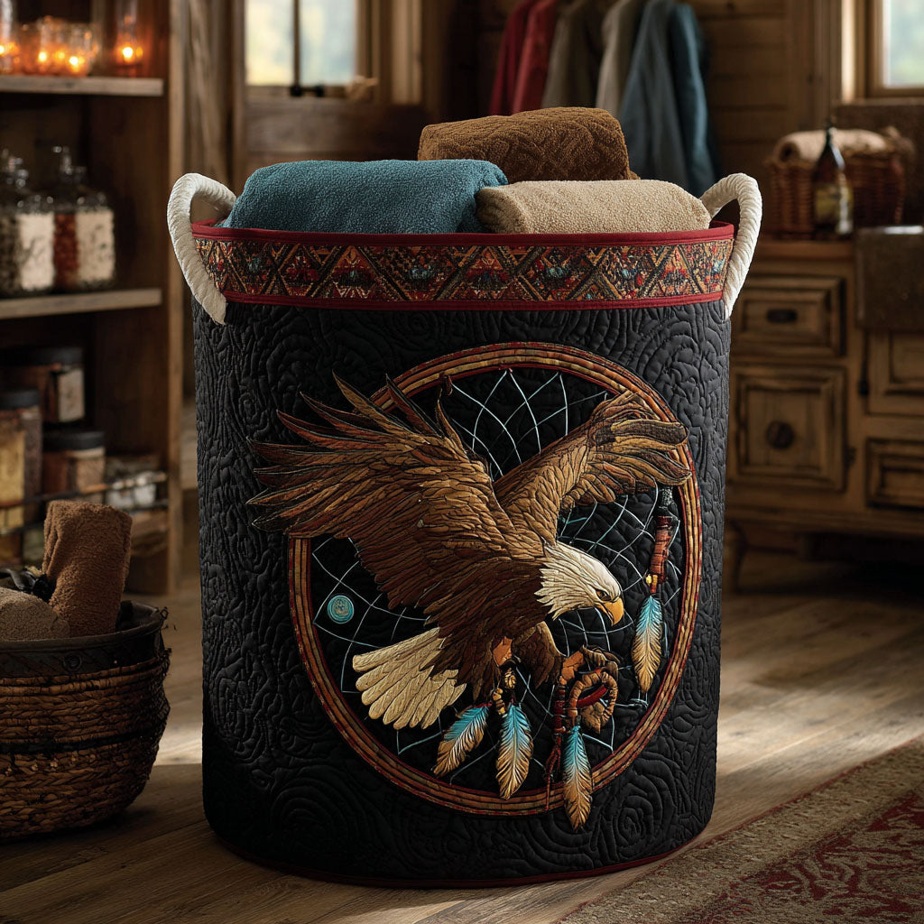 Eagle Spirit Quilted Laundry Basket NCU0NTV531