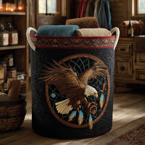 Eagle Spirit Quilted Laundry Basket NCU0NTV531