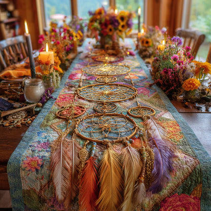 Earth Connection Quilted Table Runner NCU0DV1277