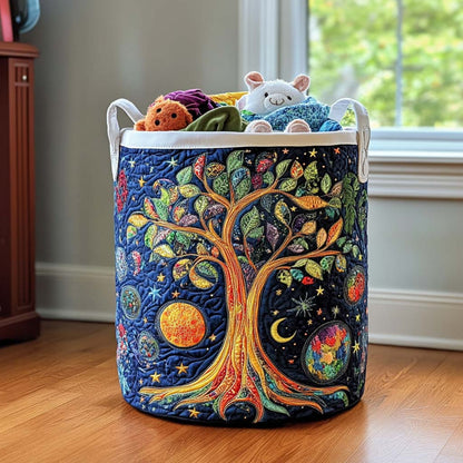 Earth Harmony Quilted Laundry Basket NCU0NNT1576