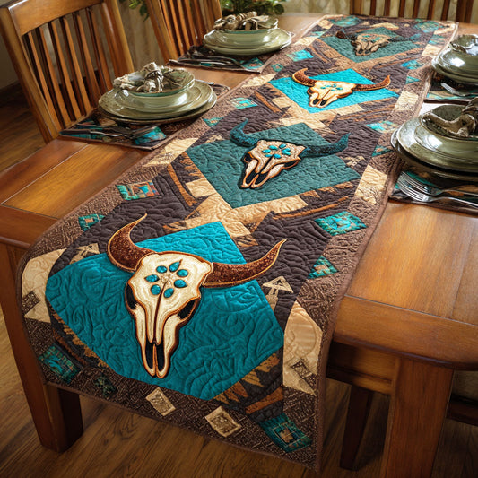 Earth Horns Quilted Table Runner NCU0NTD1737