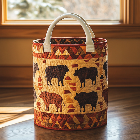 Earth Totem Quilted Laundry Basket NCU0PVL384