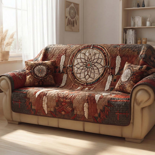 Earthbound Dream Quilted Sofa Cover NCU0NXD1460