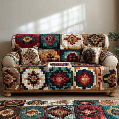 Earthbound Style Quilted Sofa Cover NCU0LDH520