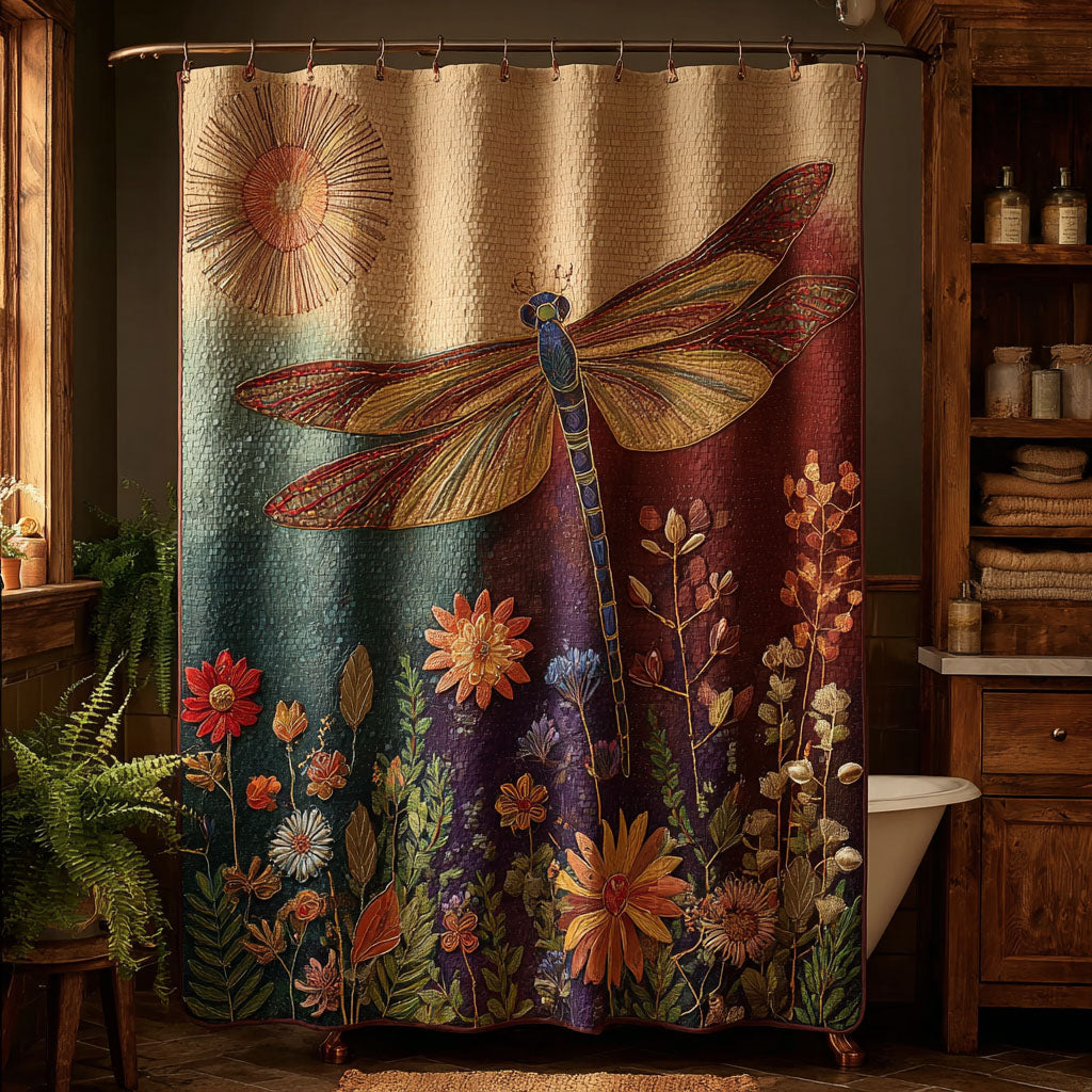 Earthtone Bloom Haven Shower Curtain NCU0PTT3012