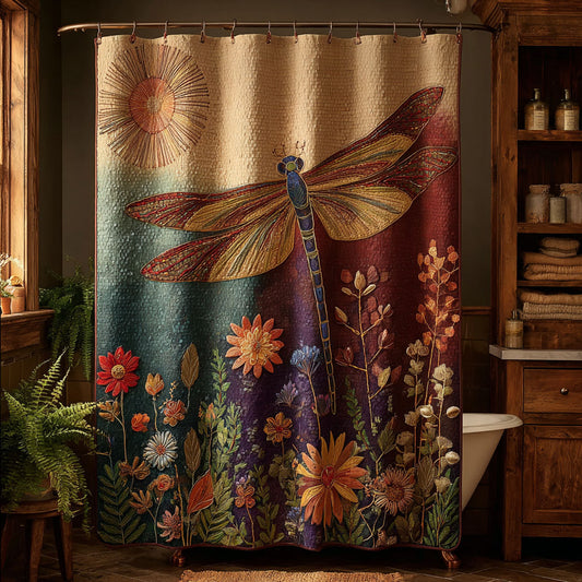 Earthtone Bloom Haven Shower Curtain NCU0PTT3012
