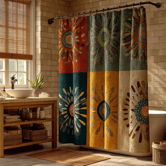 Earthtone Mandala Shower Curtain NCU0LDH858
