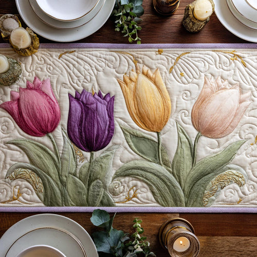 Easter Bloom Quilted Table Runner NCU0DV2007