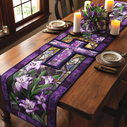Easter Garden Quilted Table Runner NCU0DV2017
