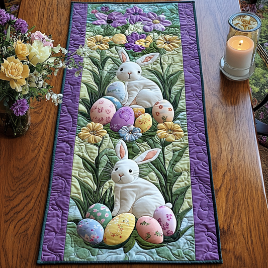 Easter Greetings Quilted Table Runner NCU0NVH278