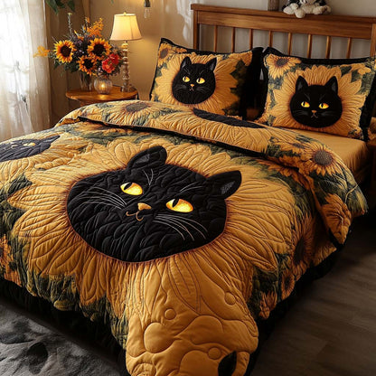 Eclipse Bloom 3-Piece Quilted Bedding Set NCU0NXD215