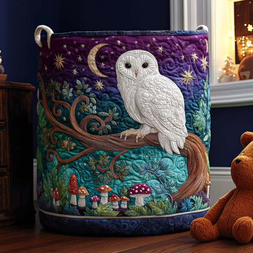 Edgy Owl Quilted Laundry Basket NCU0NNT2106
