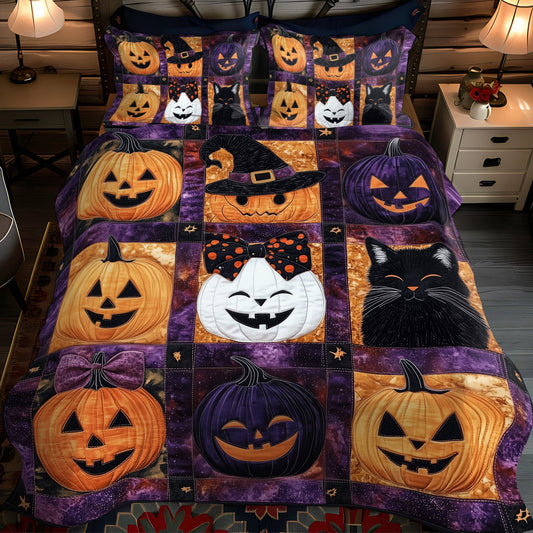 Eerie Night 3-Piece Quilted Bedding Set NCU0TL1227